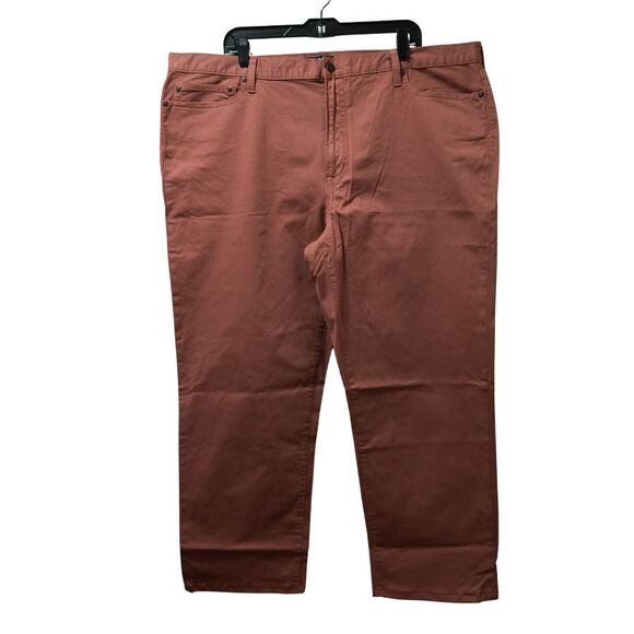 Lands' End Chino Pants Men’s 44x28 Red Straight Traditional Fit Stretch - Picture 1 of 5